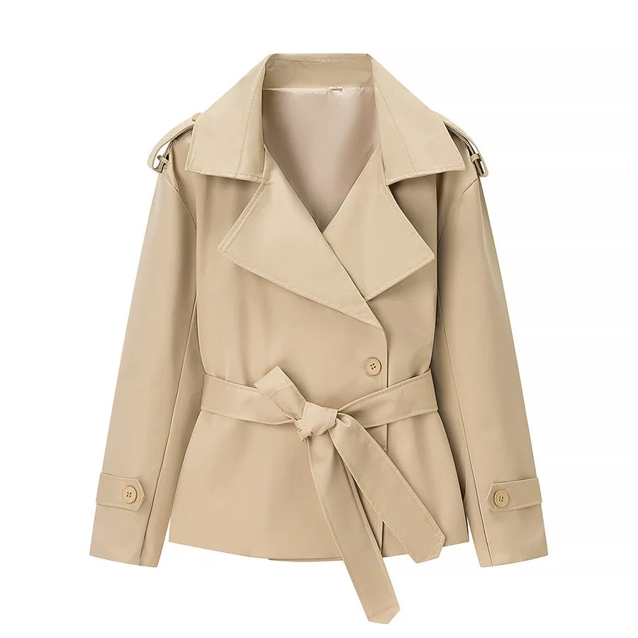 Trenchcoat mit Gürtel Beige